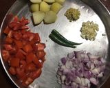 A picture of step 3 of Soya Matar / Soya Green Peas Curry.