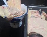A picture of step 3 of Peach ice cream🧡.