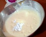 A picture of step 2 of Mango Swiss roll.