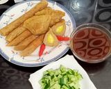 Foto langkah ke 12 dari resep Pempek Dos Rasa Udang Rebon.
