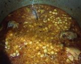 A picture of step 6 of Daal Chicken.