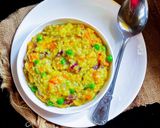 A picture of step 4 of Masala Oats.