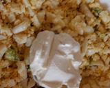 A picture of step 3 of My Egg,Spring onion and Soft Cheese mix#Breakfast#Lunch.