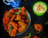 A picture of step 6 of Besan Karela Fry.