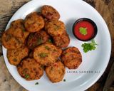A picture of step 4 of Bread kabab aur bread pakora.