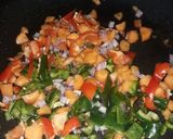 A picture of step 3 of Pasta salad with ripe plantain and shrimps.