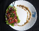 A picture of step 3 of Mix salsa sweet potato salad.