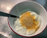 Une image de l'étape 10 de Courgettes jaunes grillées sauce crème,feta, menthe.