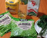 Zöldborsófőzelék (sült császárszalonnával) recept fázis 1 fotója