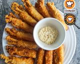 Gambar langkah 10 resipi Popia Cendawan Rangup.