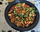 A picture of step 4 of Mushroom Matar.
