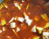 A picture of step 4 of Potato Pumpkin curry.