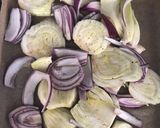 A picture of step 1 of Fennel and grapefruit salad - vegan.