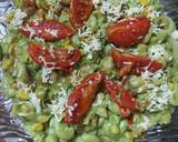 Pasta macaroni with cheese and spinach pesto sauce recipe step 3 photo