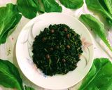 A picture of step 4 of Bengali style Shorshe Saag / Mustard Greens.