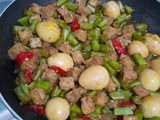 Oseng Buncis Tempe Telur Puyuh