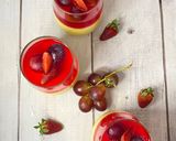 صورة لخطوة 5 من وصفة حلوى الكاستر مع الجيلي والفواكه 🍇🍓