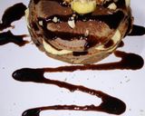 Foto langkah ke 5 dari resep Pancake cokelat pisang.