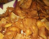 A picture of step 3 of Samosa sheets chips😋.
