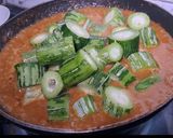 A picture of step 3 of Snake gourd sabji.