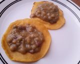 Foto del paso 4 de la receta: Tostadas con puré de arvejas y bastones de berenjena.