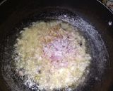 A picture of step 3 of Mushroom Matar Masala.