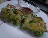 Baked Purple yam-Potato Handvo recipe step 9 photo