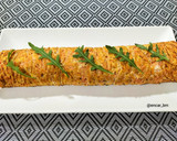 Foto del paso 7 de la receta: Rollo de zanahoria con crema mascarpone, rúcula y jamón