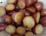 A picture of step 3 of Minted red russet potatoes with grilled lamb.