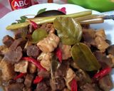 Foto langkah ke 5 dari resep Tumis pedas manis daging,tempe.