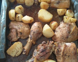 Foto del paso 7 de la receta: Pollo al Horno con Papitas a la Mostaza