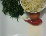 A picture of step 1 of Cabbage patties.