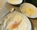 Une image de l'étape 1 de Aiguillettes de poulet panées à l'air fryer.