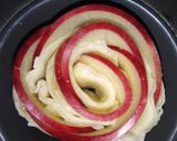 A picture of step 6 of Apple puff roses.