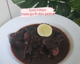 Foto langkah ke 7 dari resep Cumi hitam dengan rasa gurih dan pedas.