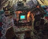 Foto del paso 13 de la receta: Mi casita de jengibre, chocolate y glasé!!🏠🎄🎄🎇