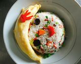 Hình bước làm 3 của món Cơm chiên trứng