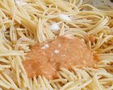 A picture of step 4 of Peri Peri Spaghetti.
