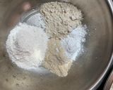 A picture of step 1 of Ragjira flour and multi flour web dosa.