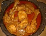 A picture of step 5 of Chicken qorma.