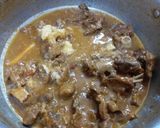 A picture of step 4 of Mutton Pulao.