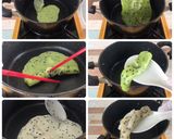 A picture of step 3 of Thai Dessert • Thai Soft Coconut Crepe • Thong Muan Sod | ThaiChef Food.