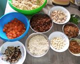 Foto langkah ke 4 dari resep Bakcang (ketan dan isian lainnya) 3/4.