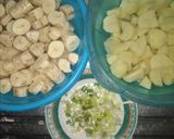 A picture of step 2 of Mashed bananas with beef stew.