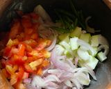 A picture of step 1 of Kerala style Raw Papaya Pulinkari - Sadya dish.