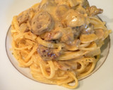 Foto del paso 8 de la receta: Espagueti al huevo con salsa napolitana