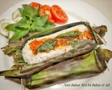 Foto langkah ke 6 dari resep Nasi Bakar Teri Ayam.