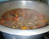 A picture of step 2 of Punjabi yakhni pulao.