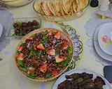 صورة لخطوة 3 من وصفة سلطه الجرجير مع الفراوله من مطبخ نانا
