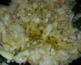A picture of step 5 of Matar paneer.